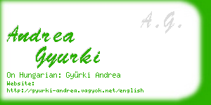 andrea gyurki business card