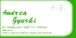 andrea gyurki business card